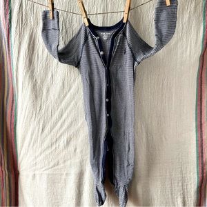 Ralph Lauren Polo Cotton Jersey Footed Coverall 9m